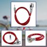 AllExtreme EXHBL1M Heavy Duty Multipurpose Cable Lock for Bike, Luggage, Helmet, Steel Keylock, Anti-Theft (Multicolor)