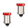 Allextreme EXBA9SR3 BA9S LED Parking Light Super Bright Car Interior License Plate Wedge Dome Trunk Dashboard Bulb for Car Bike and Motorcycle (2W, Red, 2 PCS)