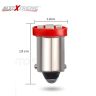 Allextreme EXBA9SR3 BA9S LED Parking Light Super Bright Car Interior License Plate Wedge Dome Trunk Dashboard Bulb for Car Bike and Motorcycle (2W, Red, 2 PCS)