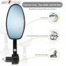 AllExtreme EXBHMB1 Universal 7/8 Inch Handlebar Motorcycle Rear View Side Mirrors Set Compatible for Bullet Classic Electra Standard 350cc & 500cc (Black, 2 PCS)
