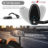 AllExtreme EXBHMB1 Universal 7/8 Inch Handlebar Motorcycle Rear View Side Mirrors Set Compatible for Bullet Classic Electra Standard 350cc & 500cc (Black, 2 PCS)