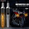 Allextreme EXTSI4A Motorcycle Led Turn Signal Indicators Light Lamp Regal Raptor 4Pcs KTM RC 390- Amber