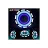 Allextreme EXDRPWB1 High Intensity Led Projector Lamp Stylish Dual Ring COB LED Headlight with Hi/Low Beam and Flasher Function for All Bikes (15W, White & Blue)