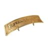 AllExtreme EXFF172 Brass Metal Front Fender Plate Motorcycle Decorative Accessory Sharply Finished Embossed Offers Vintage & Retro Look (‎100 gm)