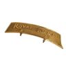 AllExtreme EXFF172 Brass Metal Front Fender Plate Motorcycle Decorative Accessory Sharply Finished Embossed Offers Vintage & Retro Look (‎100 gm)