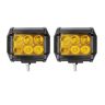 Allextreme EX6AY041 6 LED Fog Light Bar 30W Spot Beam Off Road Driving Lamp Cree Universal Fitting LED for Truck Car ATV SUV Jeep Bikes (Amber Yellow)