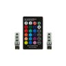 Allextreme EXT10M2P T10 RGB Car Interior Parking Bulb 6SMD Multicolour Light with Wireless Remote Control Ideal for Car Decoration (3W, RGB, 2 PCS)