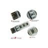 Allextreme EXT10M2P T10 RGB Car Interior Parking Bulb 6SMD Multicolour Light with Wireless Remote Control Ideal for Car Decoration (3W, RGB, 2 PCS)
