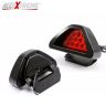 Allextreme EX12TL1 12 LED Car Blinking Brake Light Triangle F1 Style Rear Tail Brake Lamp 12V Universal Fit for All Cars (Red)