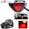 Allextreme EX12TL1 12 LED Car Blinking Brake Light Triangle F1 Style Rear Tail Brake Lamp 12V Universal Fit for All Cars (Red)
