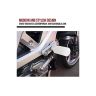 AllExtreme Motorcycle Footrest Universal Mini Metal Rear Foot Pegs with Additional Fittings for Motorbikes- White, Set of 2