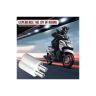 AllExtreme Motorcycle Footrest Universal Mini Metal Rear Foot Pegs with Additional Fittings for Motorbikes- White, Set of 2