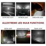 Allextreme EXW5WP2 Universal T10 LED Parking Light 57 SMD Super Bright Interior Pilot License Plate Dome Indicator Lamp Bulb for Car Bike and Motorcycle (5W, White, 2 PCS)