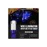 Allextreme EXT10B4 Universal T10 LED Parking Light 8 SMD Super Bright Interior Pilot License Plate Dome Indicator Lamp Bulb for Car Bike and Motorcycle (4W, Blue, 2 PCS)