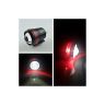 Allextreme EXU3R2P U3 CREE LED Fog Light Universal Waterproof Headlamp with Mounting Brackets for Motorcycle and Cars (9W, White & Red Light, 2 PCS)