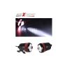 Allextreme EXU3R2P U3 CREE LED Fog Light Universal Waterproof Headlamp with Mounting Brackets for Motorcycle and Cars (9W, White & Red Light, 2 PCS)