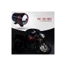 Allextreme EXU3R2P U3 CREE LED Fog Light Universal Waterproof Headlamp with Mounting Brackets for Motorcycle and Cars (9W, White & Red Light, 2 PCS)
