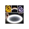 Allextreme 2Pcs 60Cm (24") Car Headlight Led Tube Strip, Flexible Drl Daytime Running Silica Gel Strip Light,(Yellow- White)