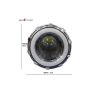 Allextreme LED Projector Lens 3 in 1 Function High & Low Beam Intensity Headlight with Flasher Function Devil Eye Rings (Blue & Red)