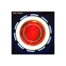 Allextreme LED Projector Lens 3 in 1 Function High & Low Beam Intensity Headlight with Flasher Function Devil Eye Rings (Blue & Red)