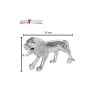 AllExtreme EXLMEL1 Universal Motorcycle Styling Lion Model Silver Plated Metal Mudguard Front Hood Bonnet Emblem for Bikes and Cars (Chrome, 1 Pc)