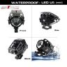 AllExtreme EXU5MW2 U5 Mini CREE LED Fog Light Work Lamp with Hi/Low, Flashing Beam for Cars ATV SUV Truck and Motorcycles (10W, White Light, 2 PCS)