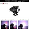 AllExtreme EXU5MW1 U5 Mini CREE LED Fog Light Work Lamp with Hi/Low, Flashing Beam for Cars ATV SUV Truck and Motorcycles (10W, White Light, 1 PC)