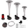 AllExtreme EXCAHS3 Car/Bikes Air Horn with 12 Volt Air Compressor and Attachment Screws and Brackets (Silver)