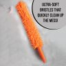 ALLEXTREME ‎DCF-GF02 Microfiber Brush with Flexible Plastic Handle Chenille Duster Washable Cleaning Mop for Cars Fans Ceiling Furniture & Home (Random Colour)
