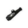 AllExtreme EX51MSB 51mm Inlet Long Grenade Launcher Shape Exhaust Pipe Muffler Silencer with Explosion Fire Shot Sound Compatible for Scooter Motorbike (Black Tail)