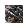 AllExtreme EX51MSB 51mm Inlet Long Grenade Launcher Shape Exhaust Pipe Muffler Silencer with Explosion Fire Shot Sound Compatible for Scooter Motorbike (Black Tail)