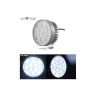Allextreme EX12FS1 12 LED Round Fog Light Off-Road Driving Spot Lamp for Motorcycle SUV Jeep Car Truck (24W, White Light, 1 PC)