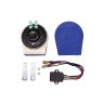 AllExtreme EXASHM2 Super Loud Air Siren 12V 510Hz Waterproof Horn Kit with 22 Magic Sounds 115DB Speaker for Cars, Truck, Train, Boat & Bike (2 PCS, Multicolour)