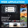 AllExtreme EX7IW2P 7 Inch CREE Led Fog Light 24 LED Waterproof Cube Pod Spot Lamp with Mounting Brackets for Cars and Motorcycle (72W, White Light, 2 PCS)