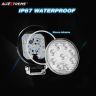 Allextreme EX4RNF1 9 LED Round Fog Light 4 Inch Waterproof Flood Lamp with Mounting Brackets for Motorcycle and Cars (27W, White Light, 1 PC)