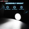 Allextreme EX4RNF2 9 LED Round Fog Light 4 Inch Waterproof Flood Lamp with Mounting Brackets for Motorcycle and Cars (27W, White Light, 2PCS)