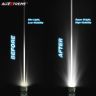 Allextreme EX4RNF2 9 LED Round Fog Light 4 Inch Waterproof Flood Lamp with Mounting Brackets for Motorcycle and Cars (27W, White Light, 2PCS)