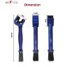 AllExtreme ‎CYL-06-T Multi-Purpose Bike Chain Cleaner Brush with Soft & Long Bristles Ideal for Quick Cleaning of Cycles, Motorcycles (Blue)