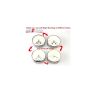 Allextreme AESSC001 12 Pcs Round Stainless Steel Spice Containers with Shaker Lids and 4 Different Knobs for Dining Table, Kitchen Counters and Racks