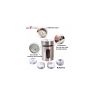 Allextreme AESSC001 12 Pcs Round Stainless Steel Spice Containers with Shaker Lids and 4 Different Knobs for Dining Table, Kitchen Counters and Racks