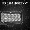 Allextreme EX12F7W2 12 LED Fog Light Bar 7.5 Inch Waterproof Worklight for Bikes Motorcycles and Cars (36W, White Light, 2 PCS)
