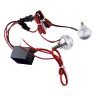 Allextreme EXELW2P Universal High Power LED Eagle Eye License Number Plate Light Turn Signal Light Parking Light for Bikes, Cars, SUVs, Trucks (9W, Red, Pack of 2)