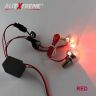 Allextreme EXELW2P Universal High Power LED Eagle Eye License Number Plate Light Turn Signal Light Parking Light for Bikes, Cars, SUVs, Trucks (9W, Red, Pack of 2)