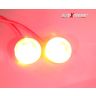 Allextreme EXELW2P Universal High Power LED Eagle Eye License Number Plate Light Turn Signal Light Parking Light for Bikes, Cars, SUVs, Trucks (9W, Red, Pack of 2)