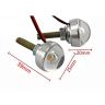 Allextreme EXELW2P Universal High Power LED Eagle Eye License Number Plate Light Turn Signal Light Parking Light for Bikes, Cars, SUVs, Trucks (9W, Red, Pack of 2)
