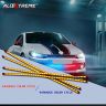 AllExtreme EXFSLW2 Waterproof IP67 Flexible Rubber High Power Daytime Running Lamp Universal 12V Chip COB LEDs DRL Strip Light for Car and Other Vehicle (6W, White)