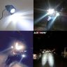 AllExtreme EXU5FW2 U5 CREE LED Driving Fog Light Fog in Aluminum Body with Switch and Mounting Brackets for All Motorcycles and Cars (10W, White Light, 2 PCS)