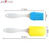 AllExtreme ‎BRS-02 Heat Resistant Antibacterial Silicone Spatula and Basting/Pastry Brush for Kitchen (Random Color, Set of 2)