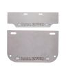 Allextreme EXNPL050 Steel Number Plate Set Front and Rear with Led Light (Silver Colour) Corrosion Proof Licence Plate