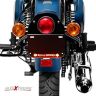 Allextreme EXNPL050 Steel Number Plate Set Front and Rear with Led Light (Silver Colour) Corrosion Proof Licence Plate